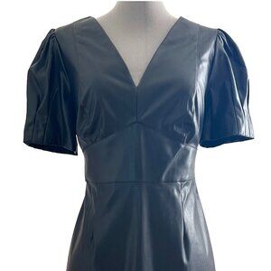 DKNY Faux Leather Dress